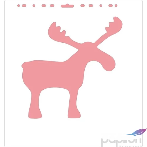 Home Decor stencil 1 Szarvasos+szarvas 34 x 36 cm,