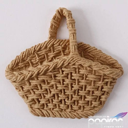 Hőre lágyuló fa Kosár 6 x 4 cm 
