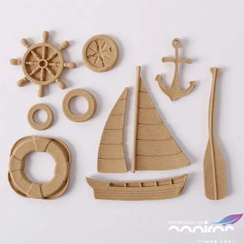 Hőre lágyuló fa Tengerész szett 5 x 3 cm 11 db