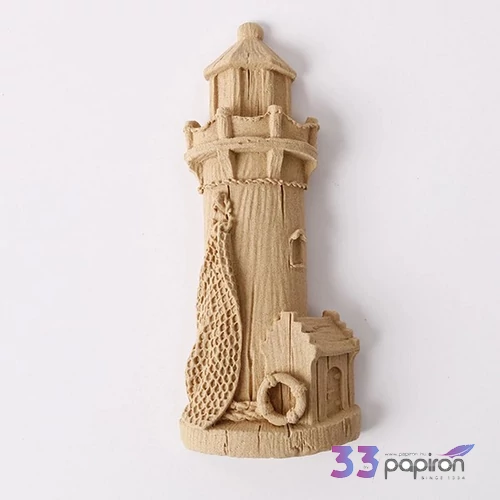 Hőre lágyuló fa Világítótorony 9 x 4 cm