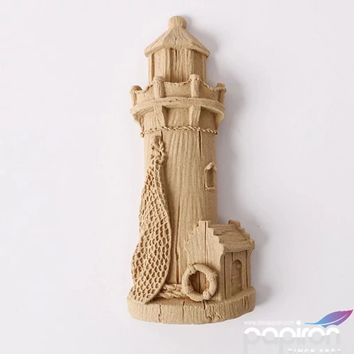 Hőre lágyuló fa Világítótorony 9 x 4 cm