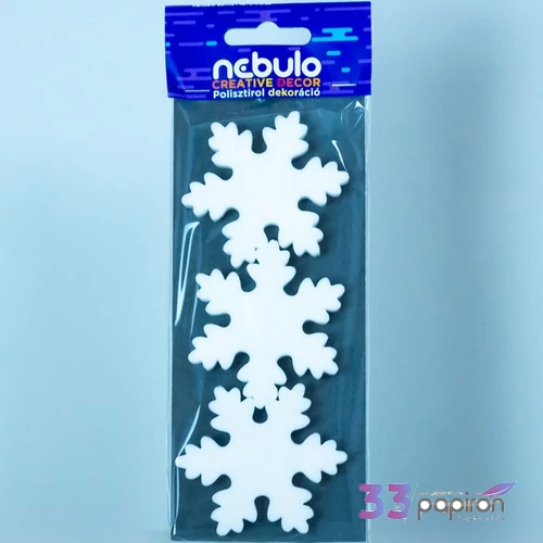 Hungarocell hópihe dekoráció Hópihe 8x20 cm 6db/cs Nebulo