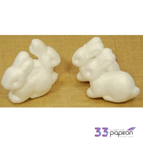 Hungarocell nyuszi 5,5x5,9cm Hungarocell dekoráció 4db/csomag