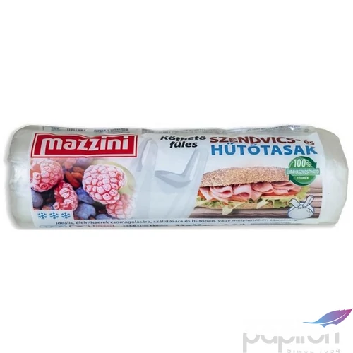 Hűtő- és uzsonnástasak köthető füles 3  MAZZINI átlátszó