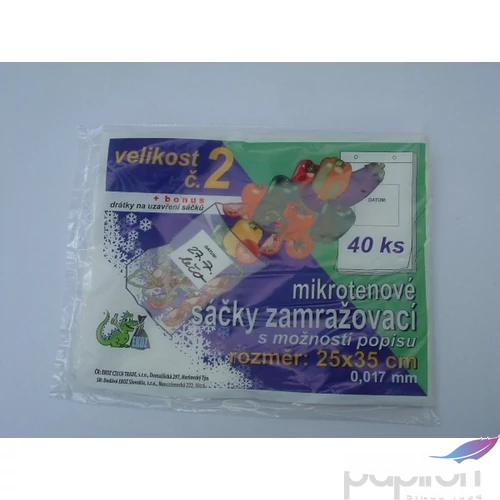 Hűtőtasak EKOZ 25X35 17mikronos SZM-0003