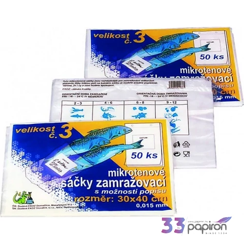 Hűtőtasak EKOZ 30X40 17mikronos SZM-0005