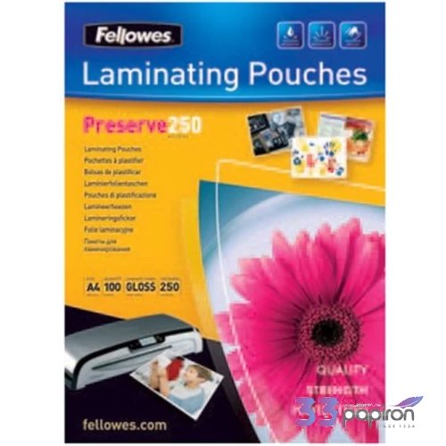 LamináLó fólia 250mik Fellowes A4 250mikronos IFW54017