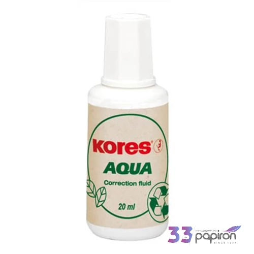 Hibajavító folyadék 20ml Kores Aqua, vízbázisú