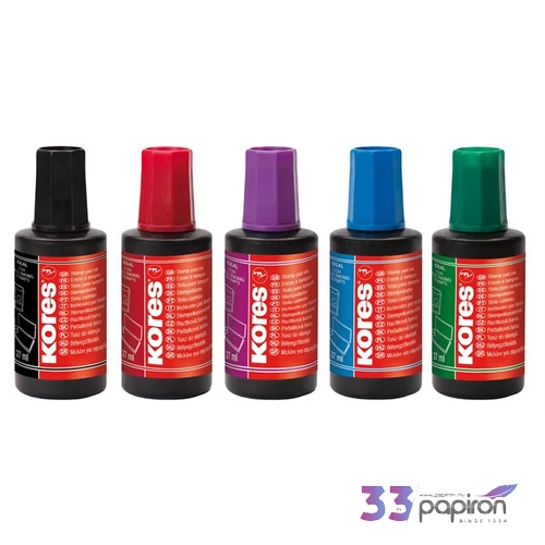 Bélyegzőfesték Kores lila Bélyegzőfestékek 27ml KORES 71049/71348