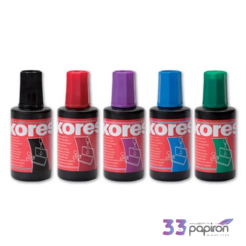 Bélyegzőfesték Kores kék Bélyegzőfestékek 27ml KORES 71308/71002/71001