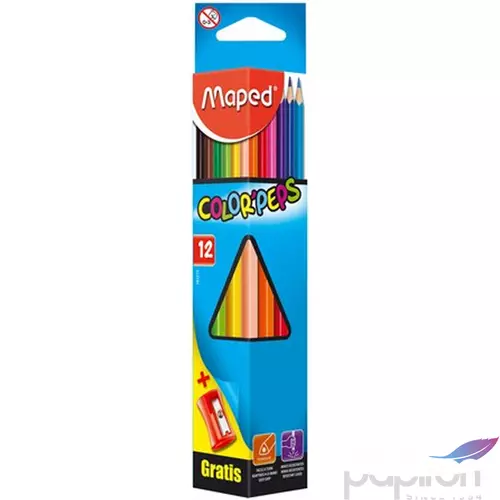 Színes ceruza 12 Maped Color'Peps háromszögletű 12színű Írószerek MAPED 183213