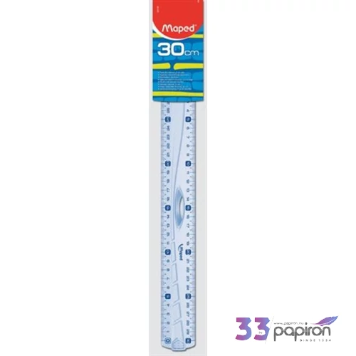 Vonalzó 30cm műanyag Maped Geometric kétoldalas áttetsző Irodai kiegészítők Maped 242130