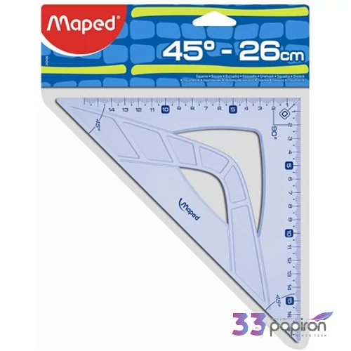 Vonalzó háromszög 45° 26cm Maped Geometric műanyag Irodai kiegészítők Maped 242426