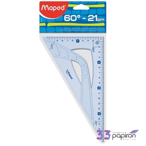 Vonalzó háromszög 60° 21cm Maped Geometric műanyag Irodai kiegészítők Maped 242621