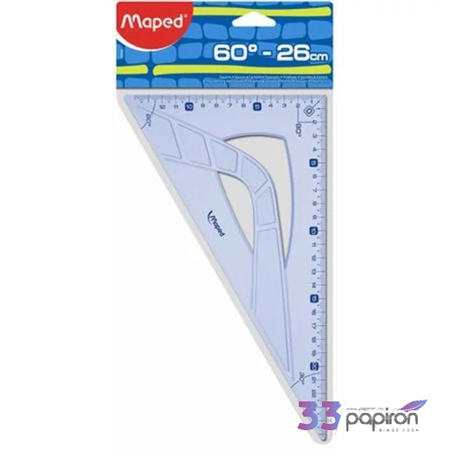Vonalzó háromszög 60° 26cm Maped Geometric műanyag Irodai kiegészítők Maped 242626