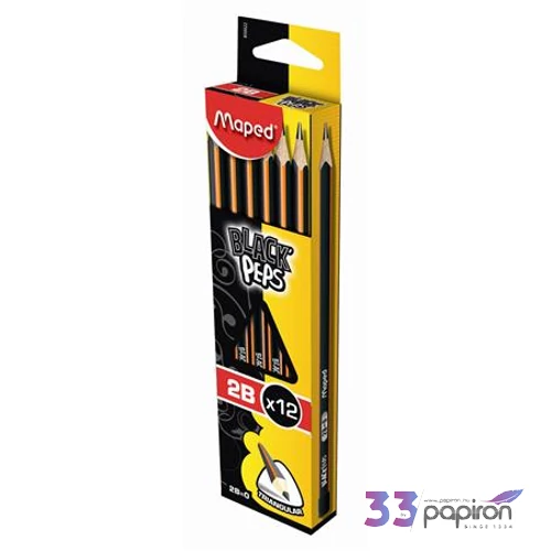 Ceruza 2B Maped Black Peps radír nélküli grafitceruza
