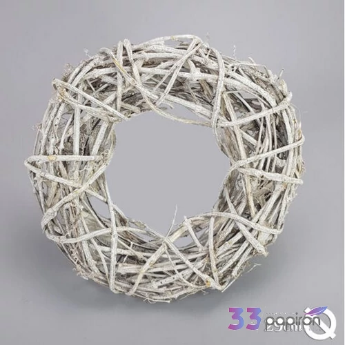 Indakoszorú fémvázon nagy 30cm