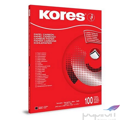 Indigó A4 Kores gépi, 100 lap, fekete