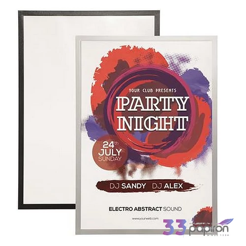 Infokeret 70x100cm DURABLE DURAFRAME POSTER fekete