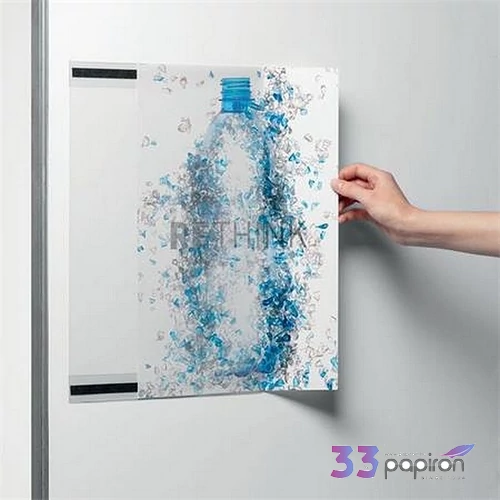 Infokeret A3 mágneses DURABLE rPET áttetsző