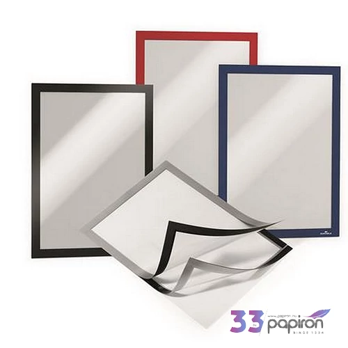 Infokeret A4 öntapadó hátta mágneses előlappa DURABLE DURAFRAME piros