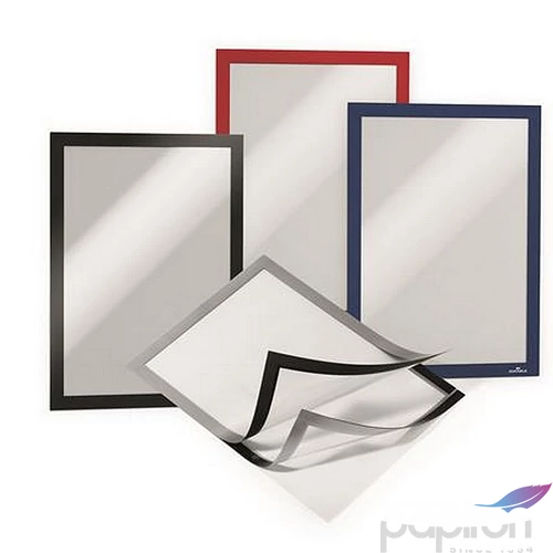 Infokeret A4 öntapadó hátta mágneses előlappa DURABLE DURAFRAME piros