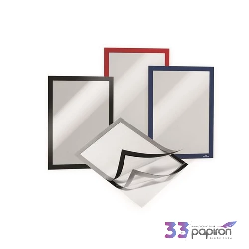 Infokeret A4 öntapadó hátta mágneses előlappa DURABLE DURAFRAME kék