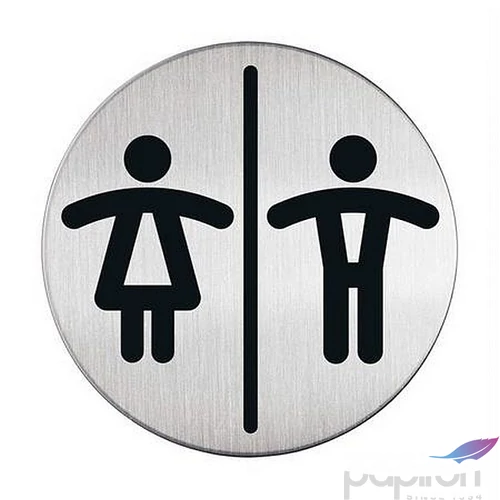 Információs piktogram öntapadó DURABLE Női-Férfi WC 