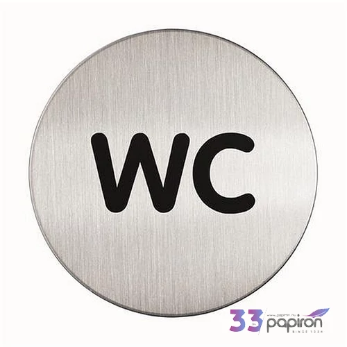 Információs piktogram öntapadó DURABLE WC