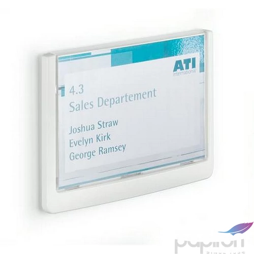 Információs tábla 149x105,5mm DURABLE CLICK SIGN fehér