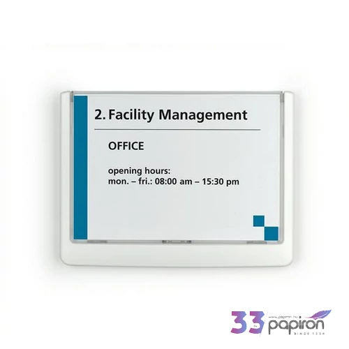 Információs tábla 149x105,5mm DURABLE CLICK SIGN fehér