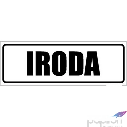 Információs tábla 19,5 x 9 cm Iroda Időjárásálló, habosított PVC