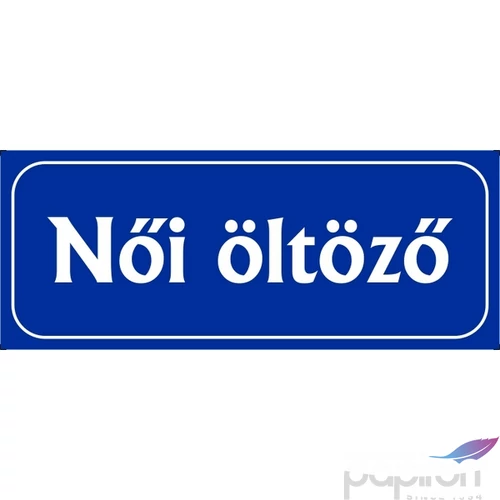 Információs tábla 19,5 x 9 cm Női öltöző Időjárásálló, habosított PVC