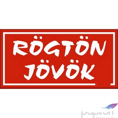 Információs tábla 19,5 x 9 cm Rögtön jövök! Időjárásálló, habosított PVC