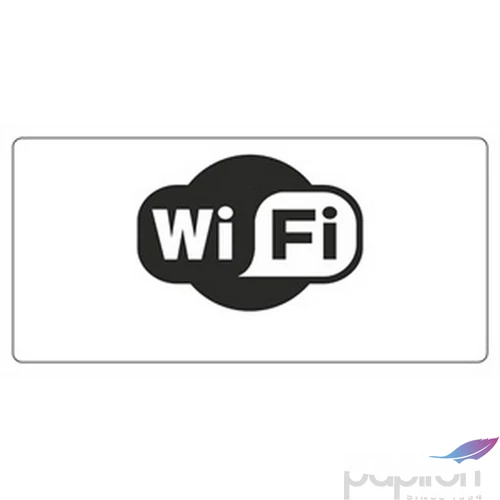 Információs tábla 19,5 x 9 cm WiFi Időjárásálló, habosított PVC