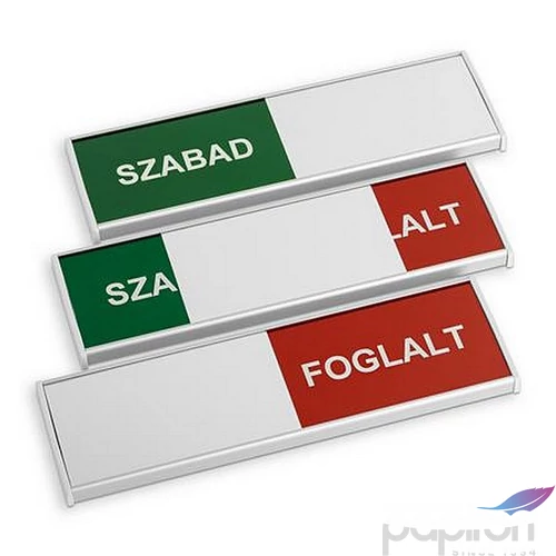 Információs tábla 200x62mm ANTRA Szabad-Foglalt