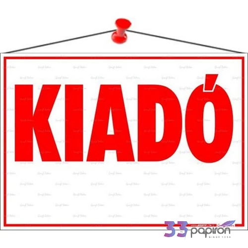 Információs tábla 35x25 cm Kiadó