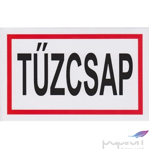 Információs tábla A/5 Tűzcsap Időjárásálló, habosított PVC