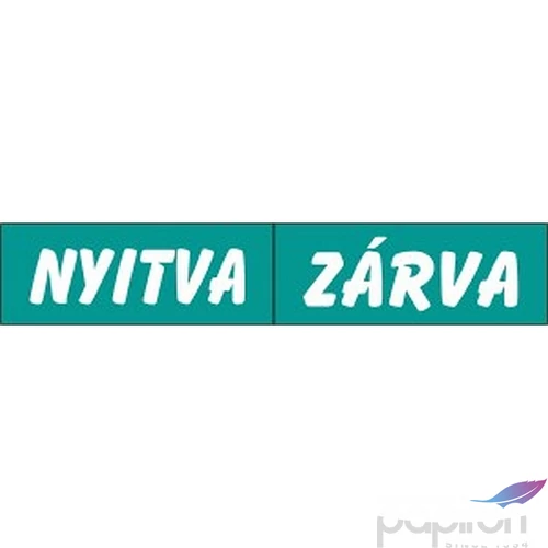 Információs tábla Nyitva-Zárva 2 oldalas 8,5 x 22,5 cm 