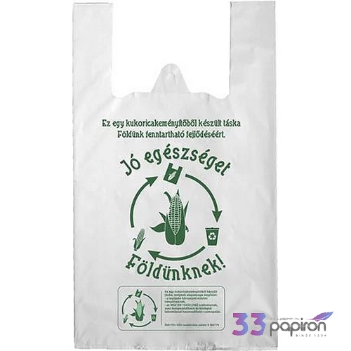 Ingvállas tasak lebomló 24x45x0,15cm Jó egészséget Földünknek
