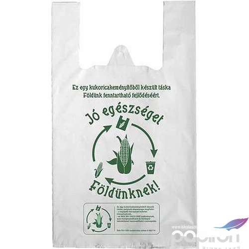 Ingvállas tasak lebomló 24x45x0,15cm Jó egészséget Földünknek