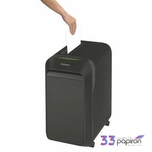 Iratmegsemmisítő Fellowes mikrokonfetti, 18 lap,Powershred LX221 fekete
