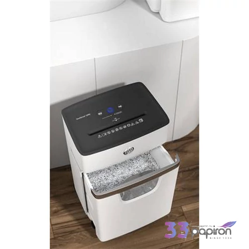 Iratmegsemmisítő HP mikrokonfetti, 10 lap, Oneshred 10MC világosszürke