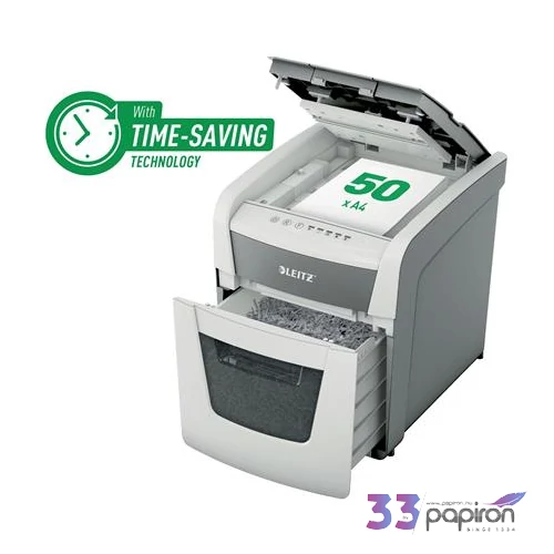Iratmegsemmisítő Leitz konfetti, 50 lap, IQ AutoFeed SmallOffice 50 P4 Pro