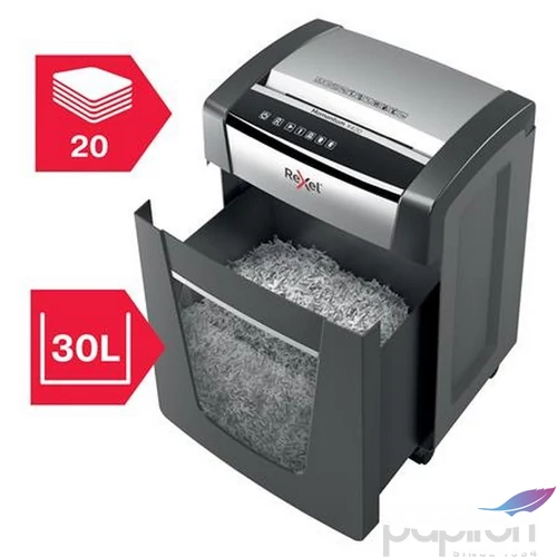Iratmegsemmisítő Rexel konfetti, 20 lap Momentum X420 IGTR2104577