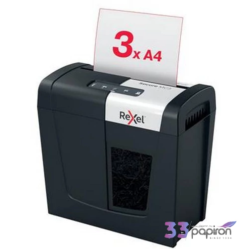 Iratmegsemmisítő Rexel mikrokonfetti, 3 lap, Secure MC3 IGTR2020128