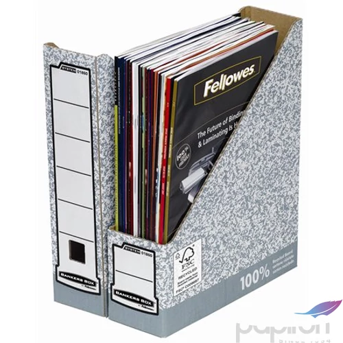 Iratpapucs karton Fellowes BANKERS BOX® EARTH SERIES 80mm natúr Iratrendezés FELLOWES 4470001