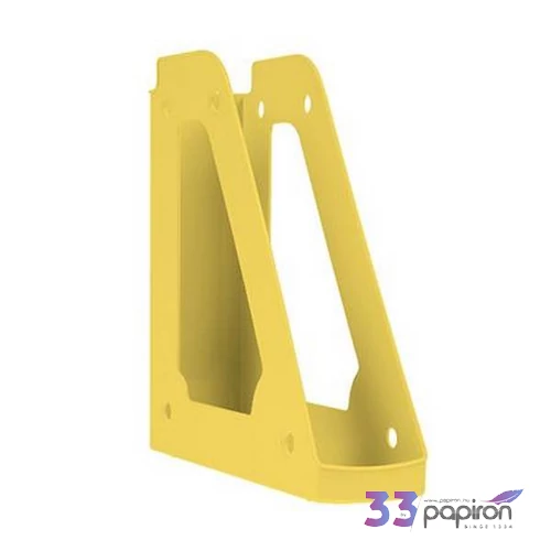 Iratpapucs műanyag Donau 70mm, pasztellsárga D746211