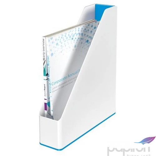 Iratpapucs műanyag Leitz 73mm, kettős színhatású Wow, kék E53621036