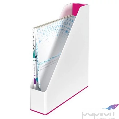 Iratpapucs műanyag Leitz 73mm, kettős színhatású Wow, rózsaszín E53621023